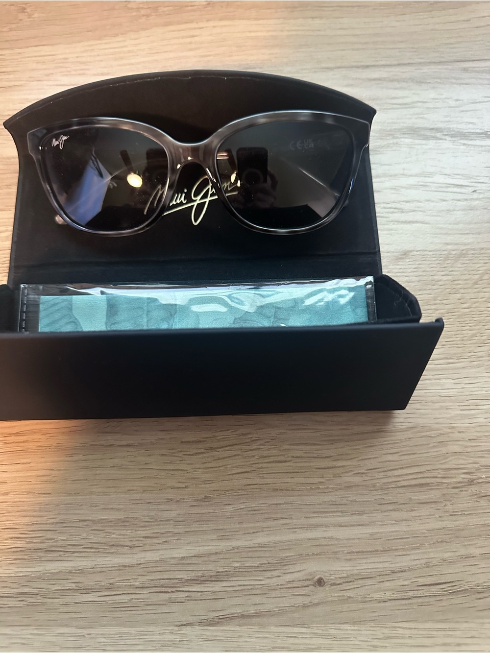 Maui Jim Honi MJ758-11S Polarized Sunglasses Grey Tortoise NWOT 54-18-140